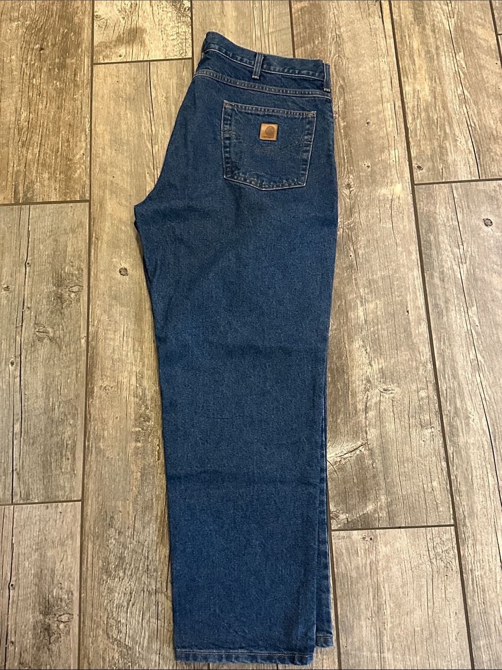 Carhartt Men's Relaxed Fit Indigo Blue Denim Jeans 40x30